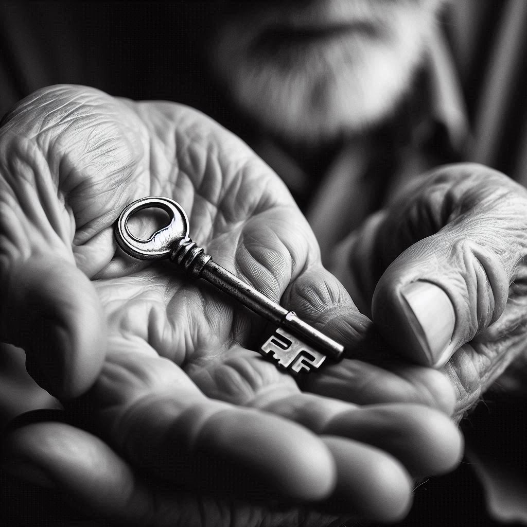 Old man holding key | Locksmith Oxford | MB Locksmiths